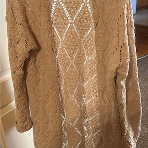 moon & madison Textured Tan Cardigan